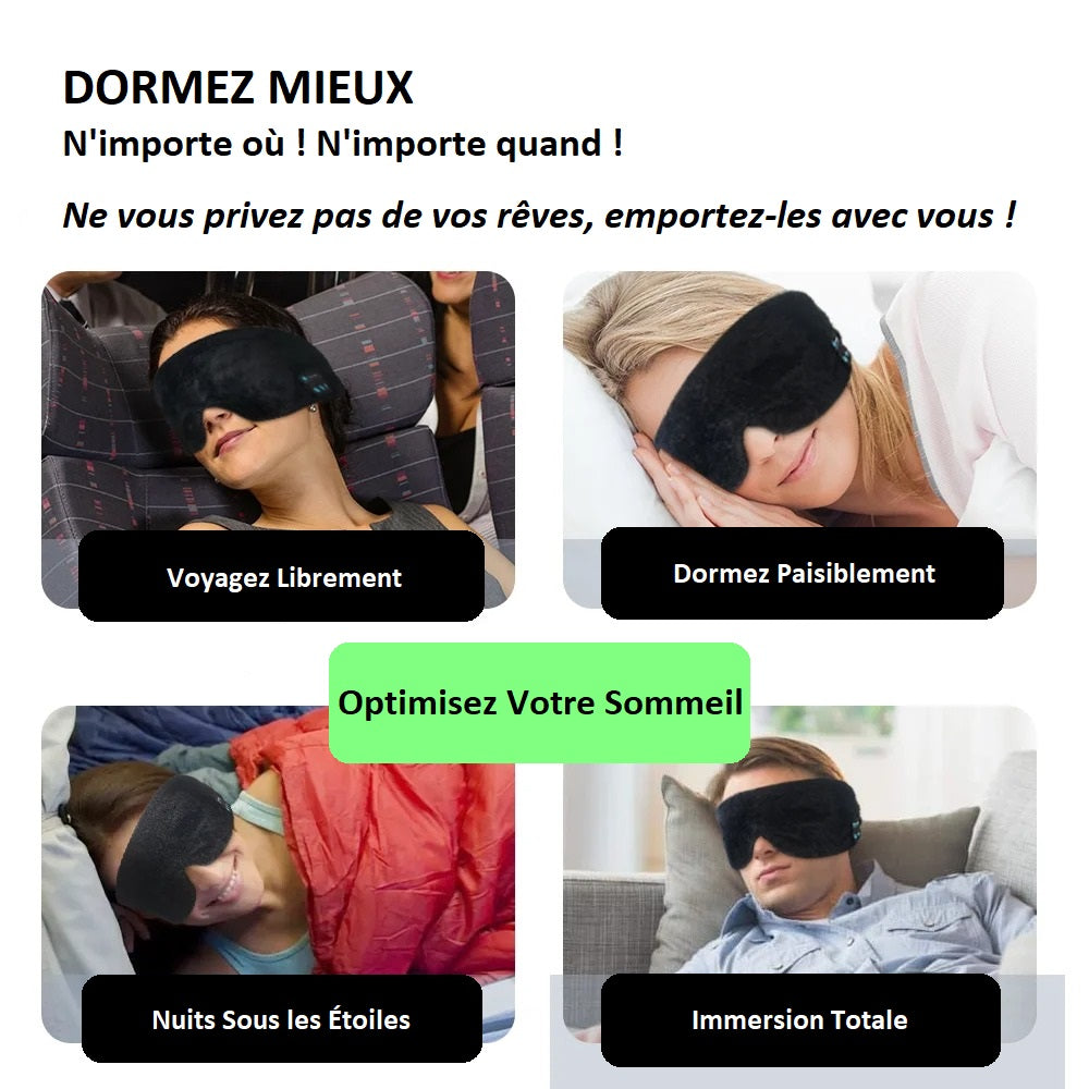 RêvOlution - Masque de Sommeil Bluetooth